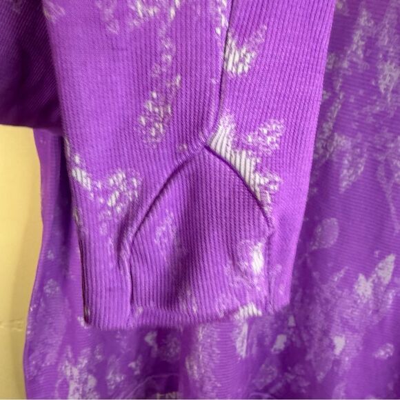 Lululemon Swifty Tech Long Sleeve 2.0 Race Length Tie Dye Purple Size 12 Active - Picture 4 of 6